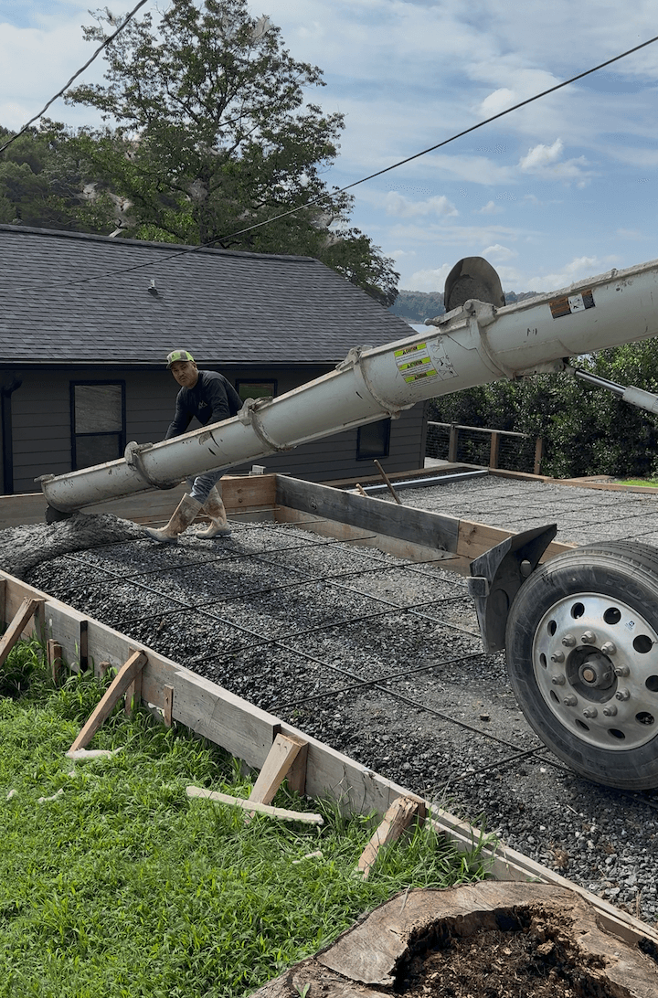 Before concrete installation